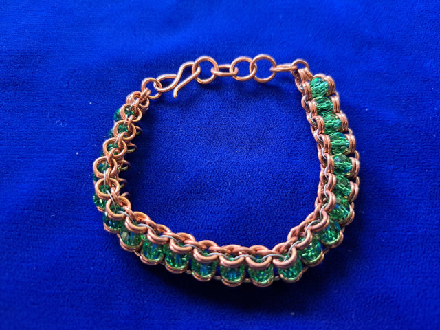 Copper with Green Crystals