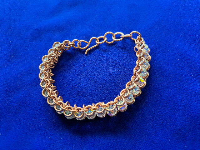 Copper with Clear Crystals