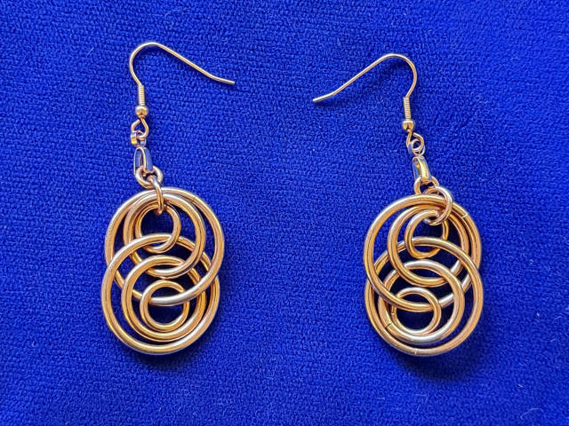 Copper Illusion Loops Earrings