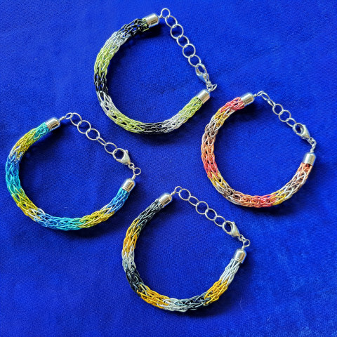 Assorted Multicolor Viking Knit Bracelets